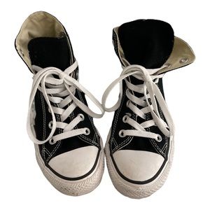 Black Converse All Star high top sneakers - size 7 womens